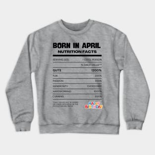 Born in april Crewneck Sweatshirt